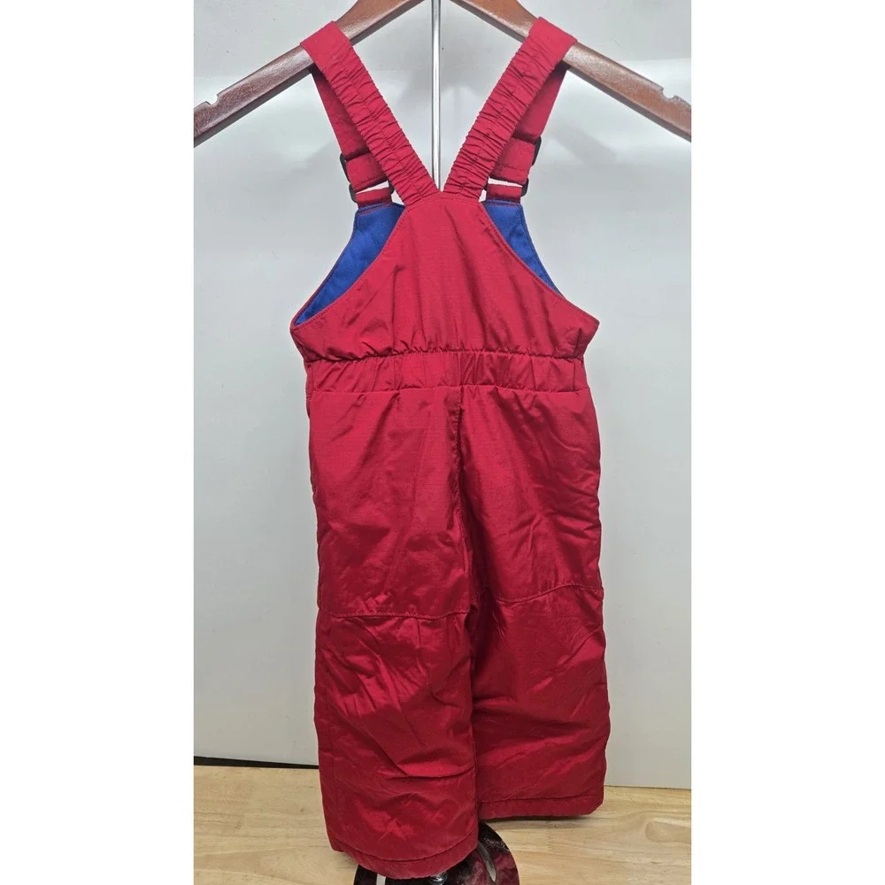 Columbia Toddler Snow Pants Bib Size 3T Insulated Red